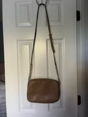 Michael Kors Purse Crossbody Brown Leather thumbnail 8