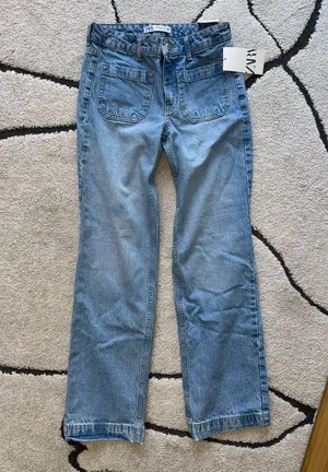 Zara Z1975 Bootcut Jeans With A High Waist thumbnail 7