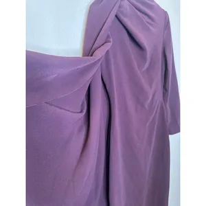 SOLACE LONDON Plum Purple Lydia One-Sleeve Cape Effect Cady Maxi Dress US 4 thumbnail 10