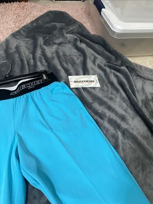 Ladies Skechers Scrub pants Turquoise Elastic Waist Sz S NWT thumbnail 4