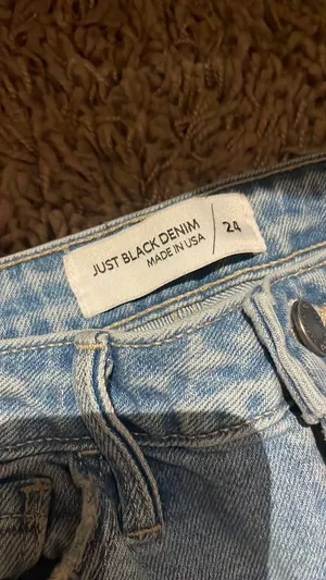 Just Black Denim Blue Jeans Ripped thumbnail 3