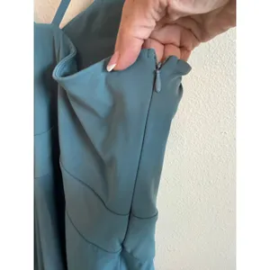 Halara Breeze Jumpsuit Size L Teal Blue Wide Leg Pockets Cross Back‎ Sleeveless thumbnail 9
