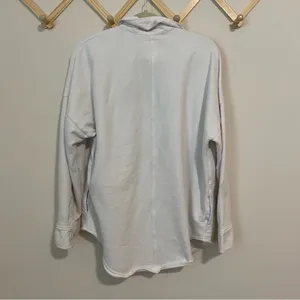 Aerie White Button Front Shacket size Medium thumbnail 6