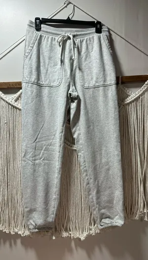 American Eagle Outfitters Heather Gray Cozy Drawstring Joggers thumbnail 1