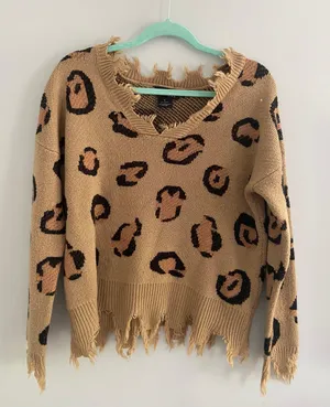 Runaway Clothes Cheetah Print Sweater thumbnail 1