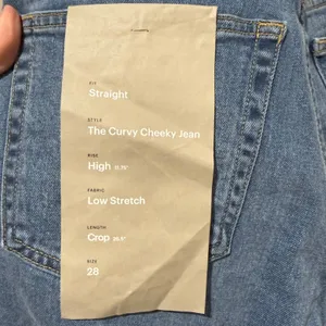 Everlane NWT The Curvy Cheeky Jean Straight Leg Crop Size 28‎ thumbnail 5