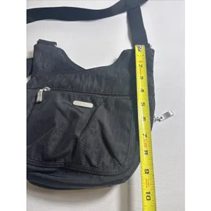 Baggallini Pockets Crossbody Bag Purse‎ BLACK/CHEETAH thumbnail 10