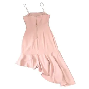 Superdown Malaya Asymmetric Ruffle Dress Baby Pink Coquette Spring Size XS‎ thumbnail 4