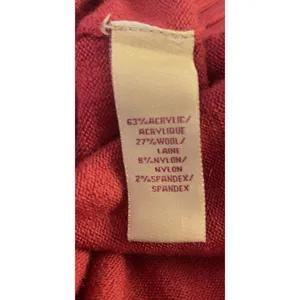 Apple Bottoms Red Sweater One Shoulder Acrylic Wool Blend Large Y2K Logo Stripe thumbnail 15