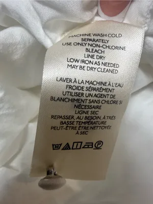 Maeve by Anthropologie White Cotton Bubble Hem Cropped Peasant Blouse Size Small thumbnail 7