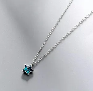 Blue Star/Shooting Star Necklaces Silver thumbnail 3