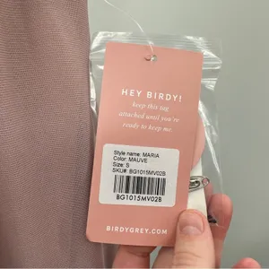Birdy Grey Maria Convertible‎ Bridesmaid Maxi Dress in Mesh Mauve Sz S NEW thumbnail 8