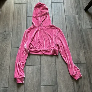SHEIN cropped zip velvet jacket thumbnail 5