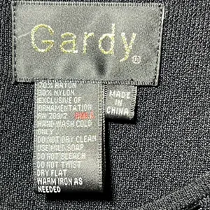 Gardy Black Beaded Scoop Neck Knit Tank Top Shell Sleeveless Stretch Size‎ L thumbnail 3