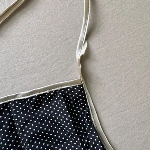 Polka Dot Granny Apron Black thumbnail 4