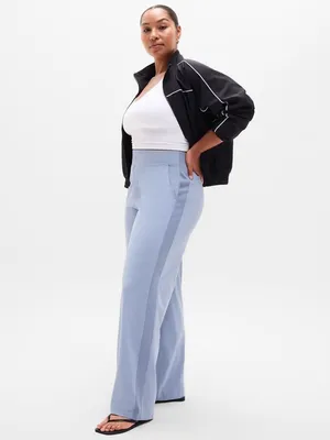 New Athleta 8 Brookly Mid Rise Wide Leg Pant Storm Grey Size 8 Regular thumbnail 4
