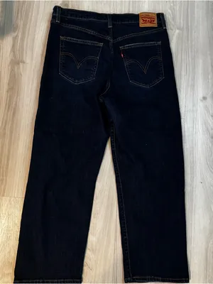 Levi’s women’s ribcage straight ankle jeans distressed dark wash plus size 32 thumbnail 5