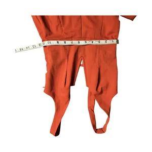 House of CB Natalja Red V Plunge‎ Jumpsuit Size: XS thumbnail 4