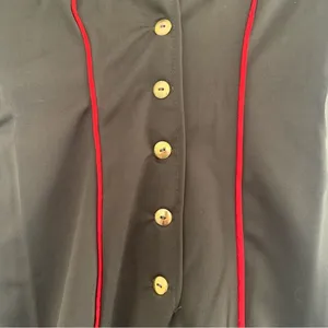 Charades Air Force Angel Pilot Officer Costume Green Jumpsuit Medium NEW thumbnail 7
