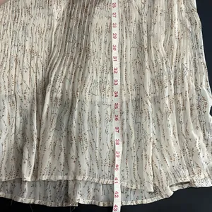Orange Creek Midi Dress Women M Cream Floral Great Pleated Ruffle Flutter Sleeve thumbnail 9