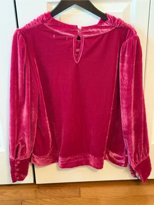 Anthropologie BTFL-Life Cowl Neck in Magenta thumbnail 3