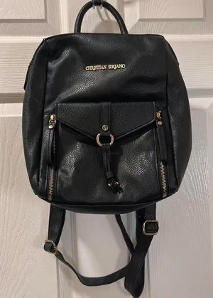 Christian Siriano Backpack Faux Leather‎ Purse- Casual, Business Casual School thumbnail 1