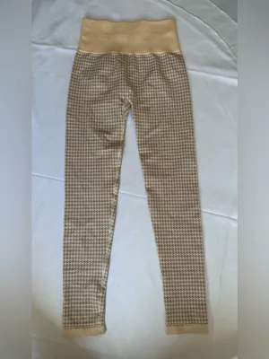 Varley Pink and Purple Hobart Houndstooth Ribbed Seamless Leggings Size L/XL thumbnail 6