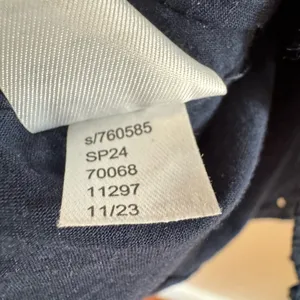 Loft Navy Blue Eyelet Button-Down Dress thumbnail 6