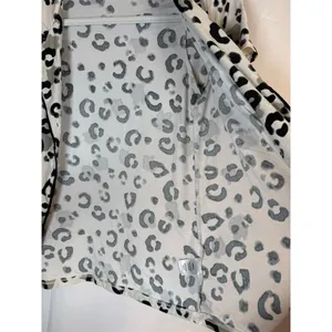 Jaclyn Intimates Pajama Set Womens Small Ivory Animal Print Button Top thumbnail 7