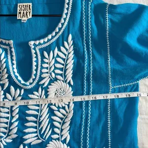 Sister Mary Embroidered Blouse Women's Sz XS‎ Anthropologie thumbnail 8