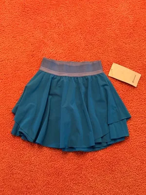 NEW NWT Lululemon Court Rival High Rise Skirt Long 15" Poolside Lined Shorts 0 thumbnail 2