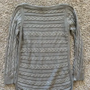 Lauren Ralph Lauren Gray Cable Knit Sweater thumbnail 7