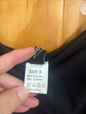 Boutique Brand Size Small Black Activewear One-Piece Romper thumbnail 2