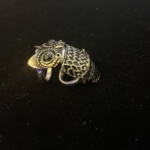 Silver Owl Statement Ring size 7 thumbnail 4