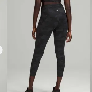 Lululemon Gray Camouflage Power Through High Rise Leggings 4 thumbnail 4