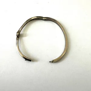 Silver tone rhinestone bangle bracelet thumbnail 7