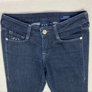 Pur Bardot Stretch Dark Wash Denim Relaxed Comfort Fit Jean‎ thumbnail 3