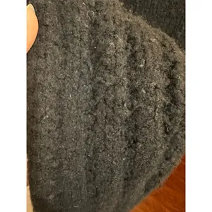 Gap Alpaca Wool Blend Chunky Knit Women's Sweater Black Crew Neck Pullover S thumbnail 4