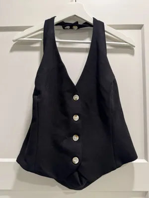 Milk & Honey Halter V-Neck Suit Vest thumbnail 1