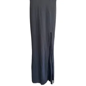 City Studio Black Formal Dress V-Neck Rhinestone Trim Maxi Gown Dramatic‎ Chic thumbnail 3