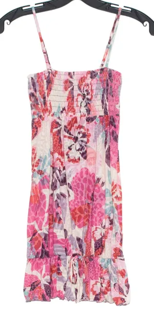 NWT Buffalo David Bitton Tank Top Y2K Coquette Cottage Boho Floral Pink Medium thumbnail 1