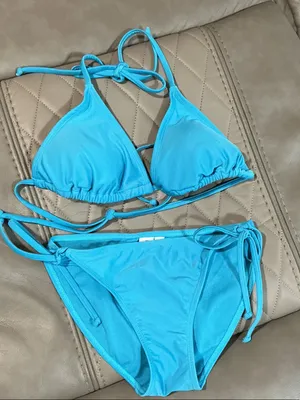 Ingear Turquoise Blue String Triangle Bikini thumbnail 1