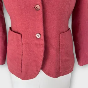 Vintage 50s Pendleton Wool Blazer Jacket Women’s Size 6/8 Rosewood Pink Preppy thumbnail 5