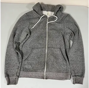 American Apparel Gray Marled Zipper Sweater Sweatshirt Hoodie Outerwear XS 🩶 thumbnail 1