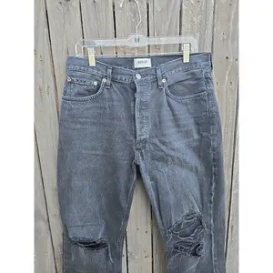 AGOLDE Lana Jean Women’s Size 30 Black Straight Leg Button Fly thumbnail 2
