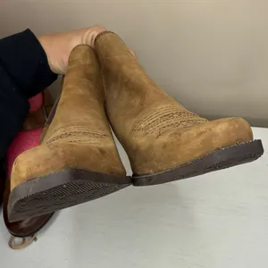 Twisted X Brown Western Leather Ankle Boots Sz 8 Cowboy Cowgirl Country thumbnail 4