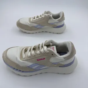 Reebok Classic Nylon Women's Sneaker Running Shoe Athletic Cream & Purple thumbnail 4