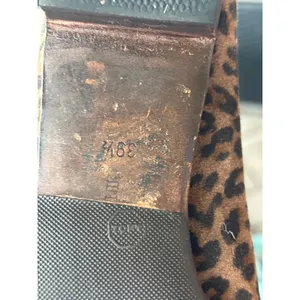 Manolo Blahnik Pointed Toe BB Flats 39.5 Brown Leopard Print Suede Luxury Y2K thumbnail 8