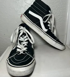 Vans Sk8-Hi Black Sneakers Women's High Top Skate Shoes Classic Style Size 8‎ thumbnail 1