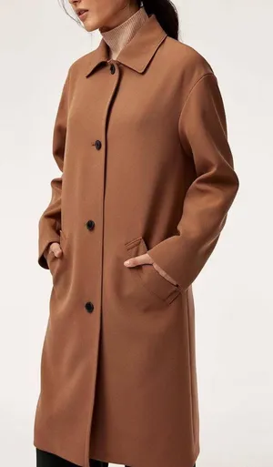 Aritzia Babaton The Stedman Coat Tan Brown Small thumbnail 1